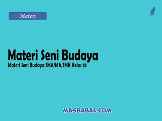 Materi Seni Budaya (Seni Musik)  SMA kelas 10 (X) semester 2 Genap menjadi acuan untuk memahami pelajaran tersebut lebih mudah bagi para siswa