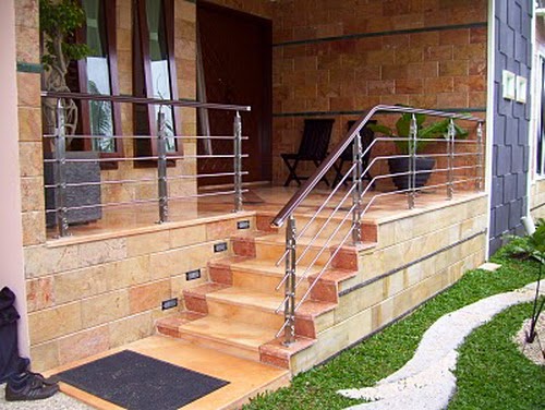 Railing Tangga  Modern Minimalis Desain tangga 