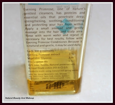 The Nature's Co Evening Primrose Hair Cleanser Review