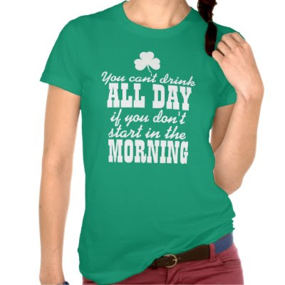 You can't drink ALL DAY.. - Funny St. Pattys Day Tee