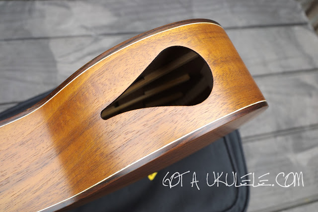 Mr Mai ML-T Tenor Ukulele side port