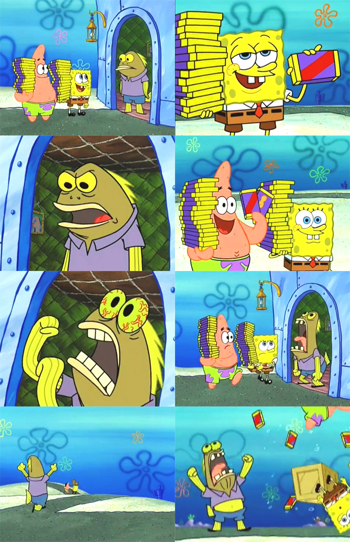 Meme Comic Polosan Spongebob Expo DP BBM