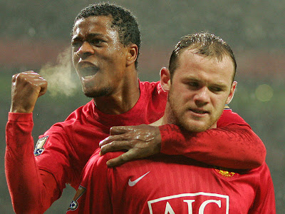 patrice evra and Wayne Rooney