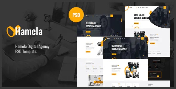 Best Digital Agency Services PSD Template