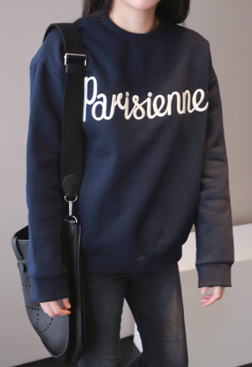  Parisienne Embroidery Sweatshirt