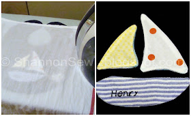 Appliques with fusible interfacing are softer than iron-on appliques