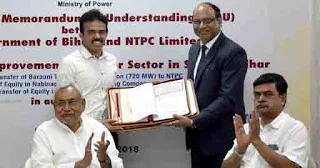 NTPC signs MoU with Bihar Govt.