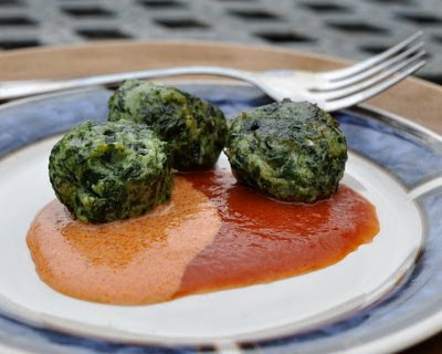 Spinach Ricotta Gnocchi with Creamy Tomato Sauce