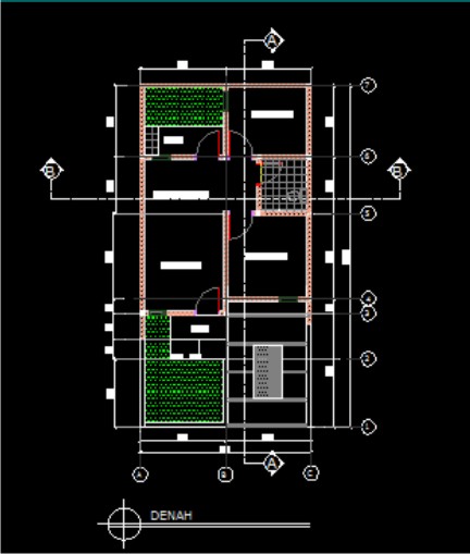 CONTOH GAMBAR DENAH  RUMAH  TYPE 40 Arsitek Sipil Blog