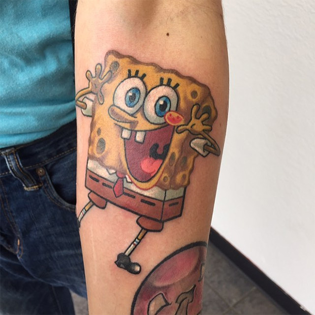 tatuagens do desenho Bob Esponja