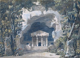 Sketch: Scenery for the Opera 'Frigga' (Drawings, Pen and Indian ink and watercolour - Theatre) by Louis-Jean Desprez