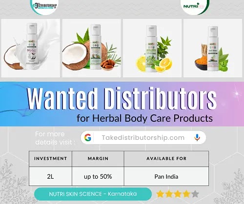 Wanted Distributors for Herbal Body Care Products