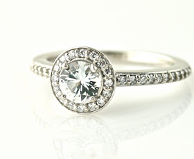 beautiful halo diamond ring