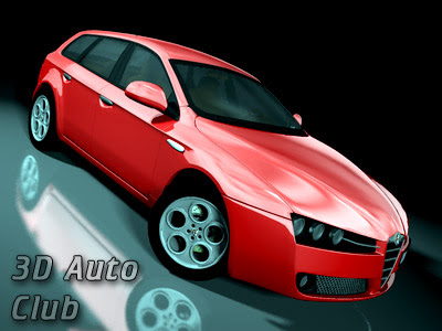 3D Cars Models - Alfa Romeo 159