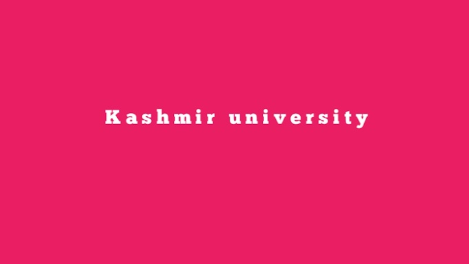Kashmir university Released various Datesheets And important notifications : Check here