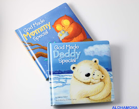 God Made Mommy/Daddy Special board books. Perfect for toddlers and preschoolers, and a sweet story for families to read together.  Baby Shower gift.  Mother/s Day, Father's Day. by Glenys Nellist picture book, reading together, board book, sweet book. Alohamora Open a Book, Alohamoraopenabook http://alohamoraopenabook.blogspot.com giveway on instagram