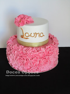 Ruffle Rose Cake