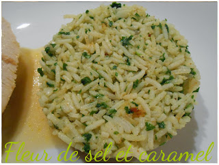 Riz sauté au persil plat