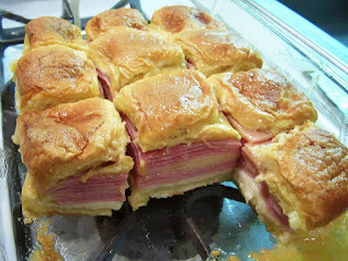 Hawaiian Baked Ham and Swiss Sandwiches