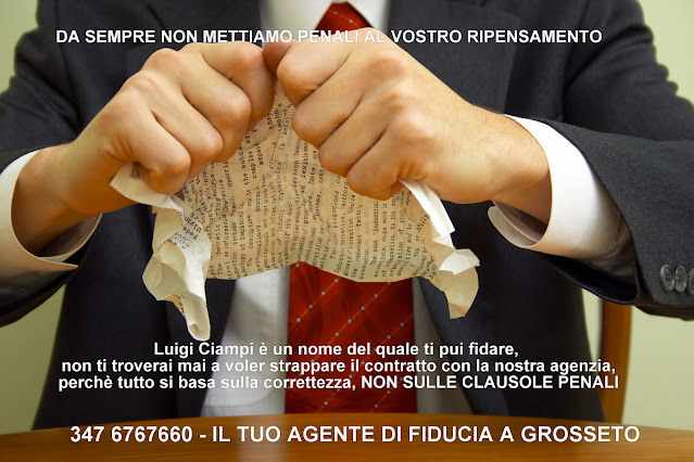 Non voglio più vendere casa, CLAUSOLE PENALI NEI CONTRATTI AGENZIA IMMOBILIARE, RECESSO