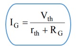 the current passing through the galvanometer