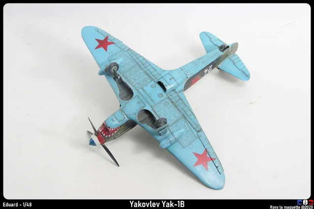 Surlignage de la maquette du Yak-1B d'Eduard.