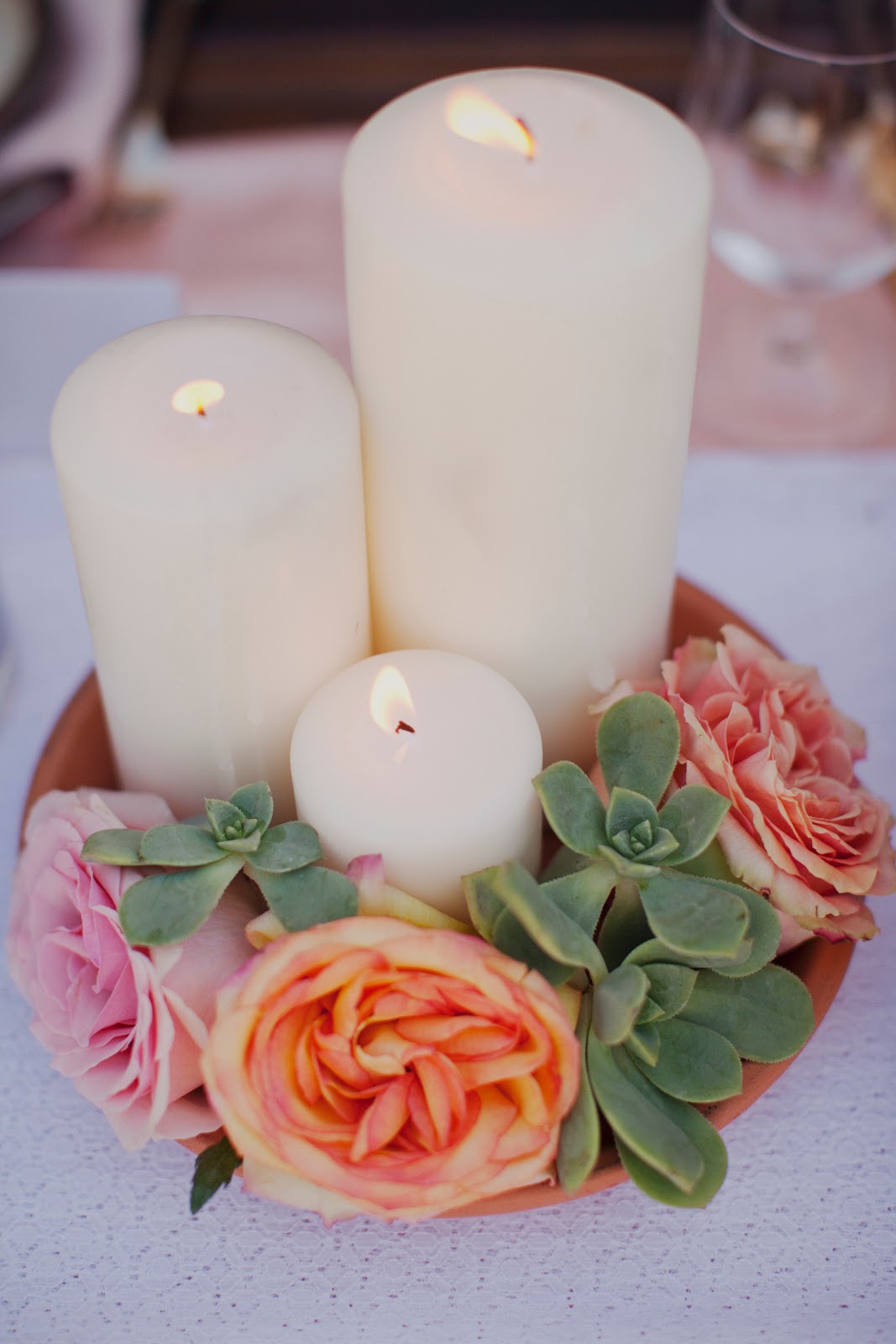 white flower wedding