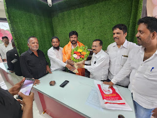 बि.व्ही.चे राज्य उपाध्यक्ष सदिच्छा भेट बि.व्ही.चे राज्य उपाध्यक्ष सदिच्छा भेट
