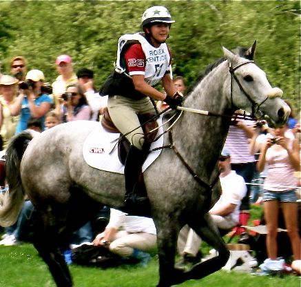 The fences this year on the Rolex cross-country course were big, 