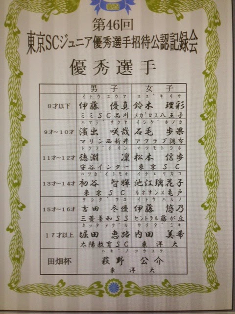 記録会最終日