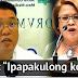 Rep Harry Roque Sinasabing Ipapakulong nya si De Lima