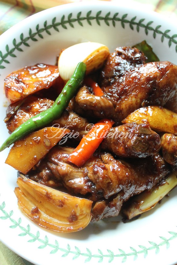 Resepi Ayam Masak Kicap Amie / Ayam Masak Kicap Style Kenduri Kuah