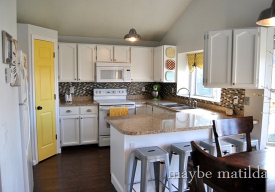 Gray and Yellow Kitchen Renovation
