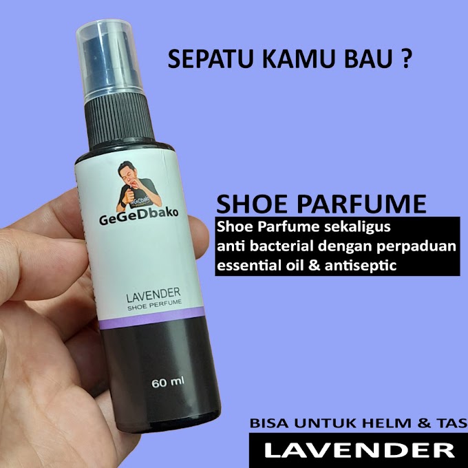 Parfum Pewangi Sepatu Tas Helm Multifungsi GeGeDBako Antibackteri 60ML - lavender