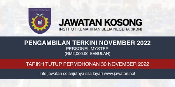 Jawatan Kosong IKBN November 2022