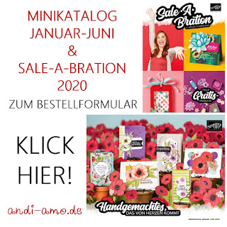 Bestellung Stampin Up Minikatalog und Sale-A-Bration