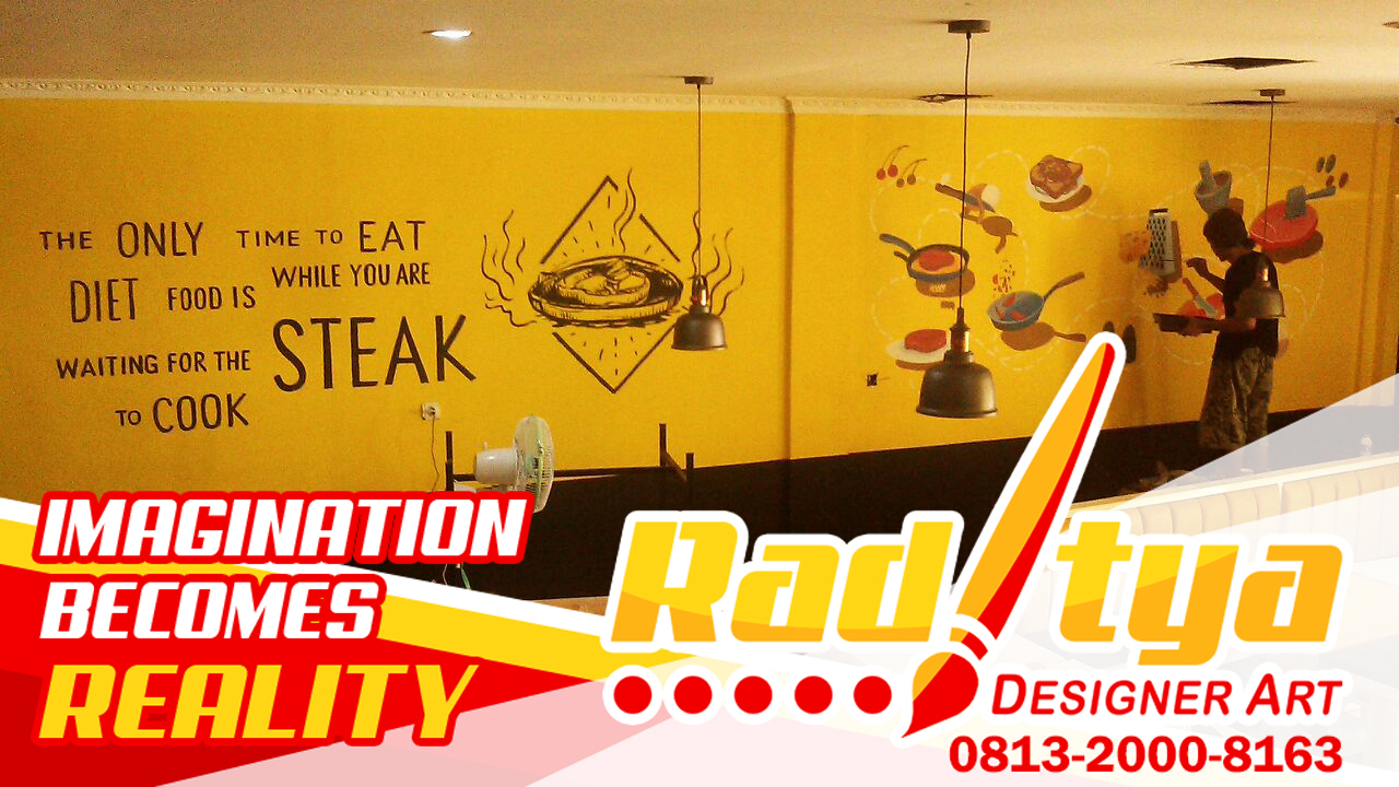 Lukisan Mural Cafe Didinding Murah Raditya Designer Art