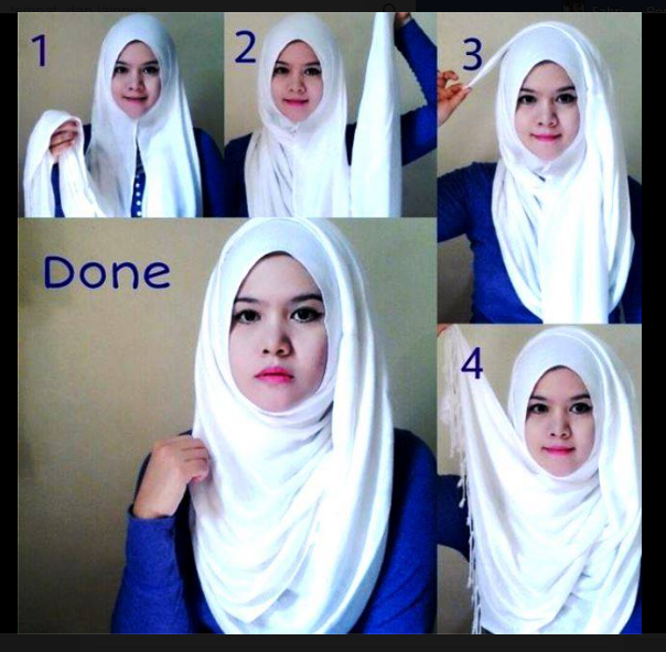 Cara Memakai Hijab Kreasi  Modern  Modis Cantik Terbaru  