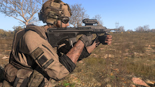 arma3へ高品質な複数の武器を追加するSpecialist Military Arms MODのAUG A3