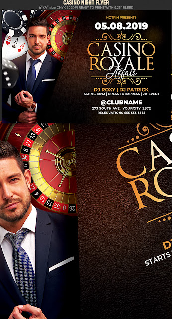  Casino Night Party Flyer Template