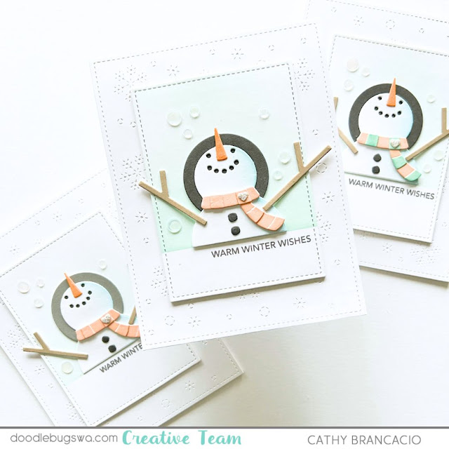 MFT Stamps Snow Buddy Christmas Cards