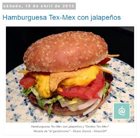 Recetas TOP10 de El Gastrónomo en mayo 2016 - Hamburguesa Tex-Mex con jalapeños