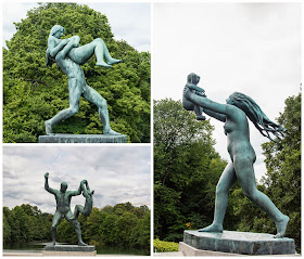 Esculturas del puente del parque Vigelan en Oslo