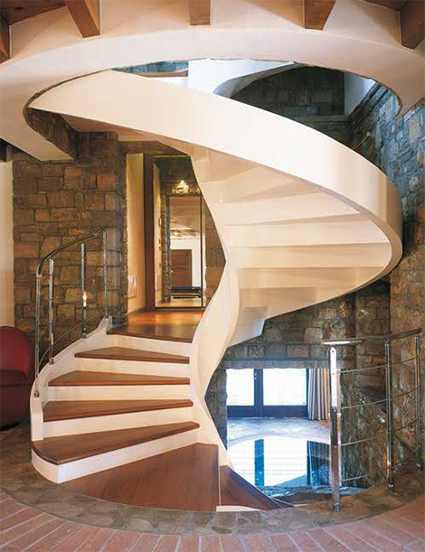 circular stairs plans