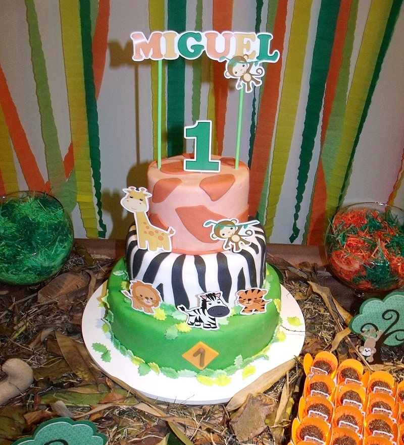 A Jungle  Themed 1st Birthday  Party  from Brazil Party  