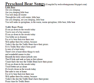 http://welovebeingmoms.blogspot.com/2012/09/preschool-bear-songs.html