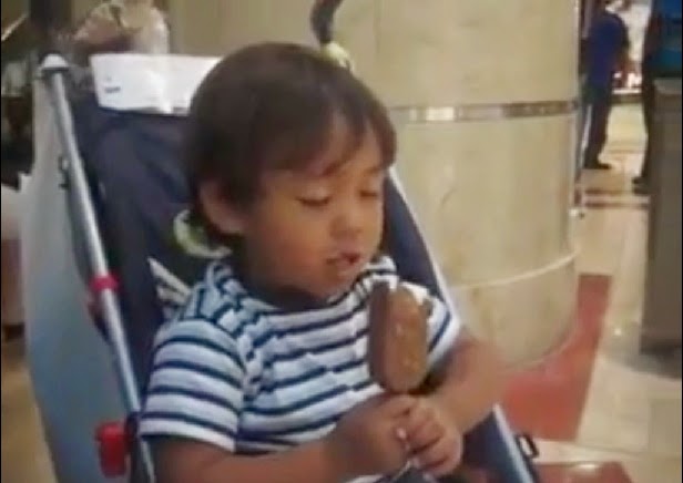 MELTING ICE CREAM AND SLEEPY KID