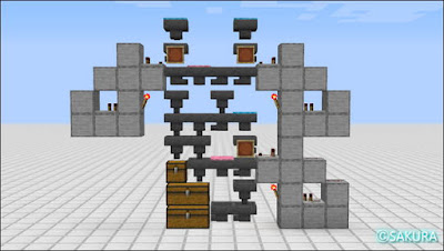 アイテム自動仕分け機　3段式側面図