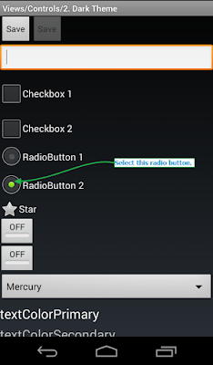 appium direct radio push clit of android app
