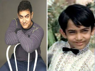 childhood photos of bollywood actor and actress amir khan